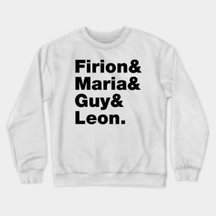 Final Fantasy 2 Characters (Black Text) Crewneck Sweatshirt